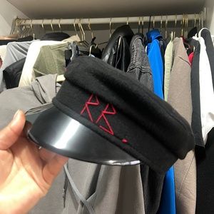 Ruslan Baginskiy embroidered monogram baker boy hat